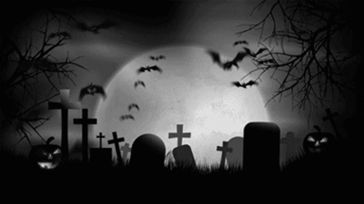 Gif animé gothique cimetière